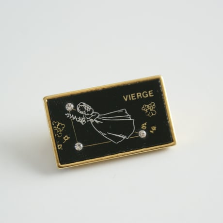 【フランス買付】Special price【スペシャルプライス】ゾディアック 星座 VIERGE 乙女座 ブローチ/ ヴィンテージ・コスチュームジュエリー