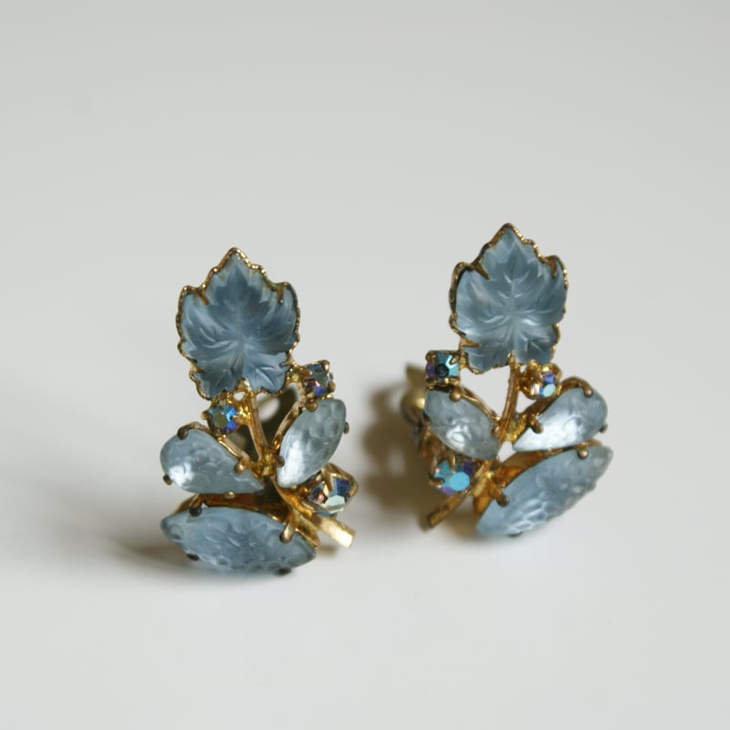 W.GERMANY 西ドイツ製3点ヴィンテージ イヤリング、ネックレス