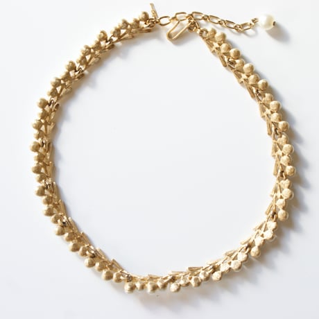 TRIFARI トリファリ ハート パール ゴールド ネックレス / ヴィンテージアクセサリー・コスチュームジュエリー