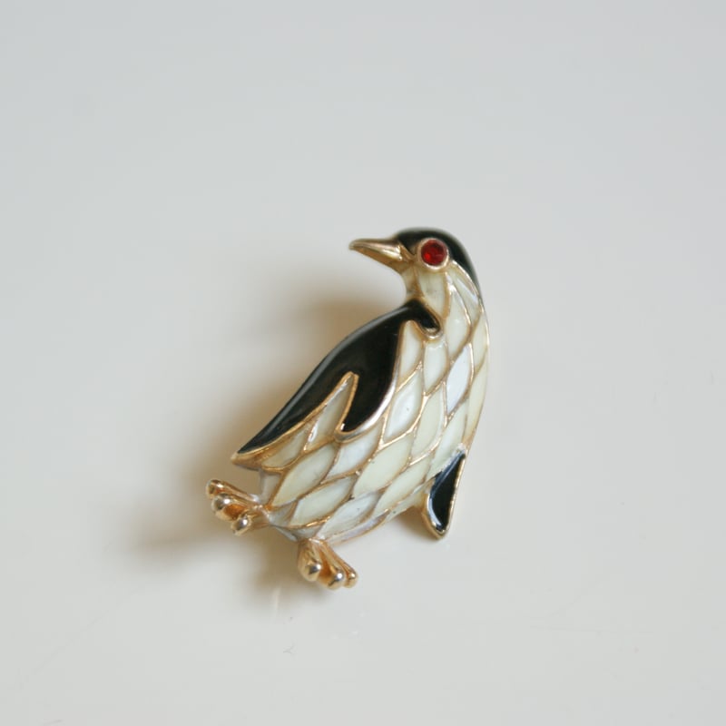 TRIFARIトリファリ ペンギン エナメル ミニブローチ
