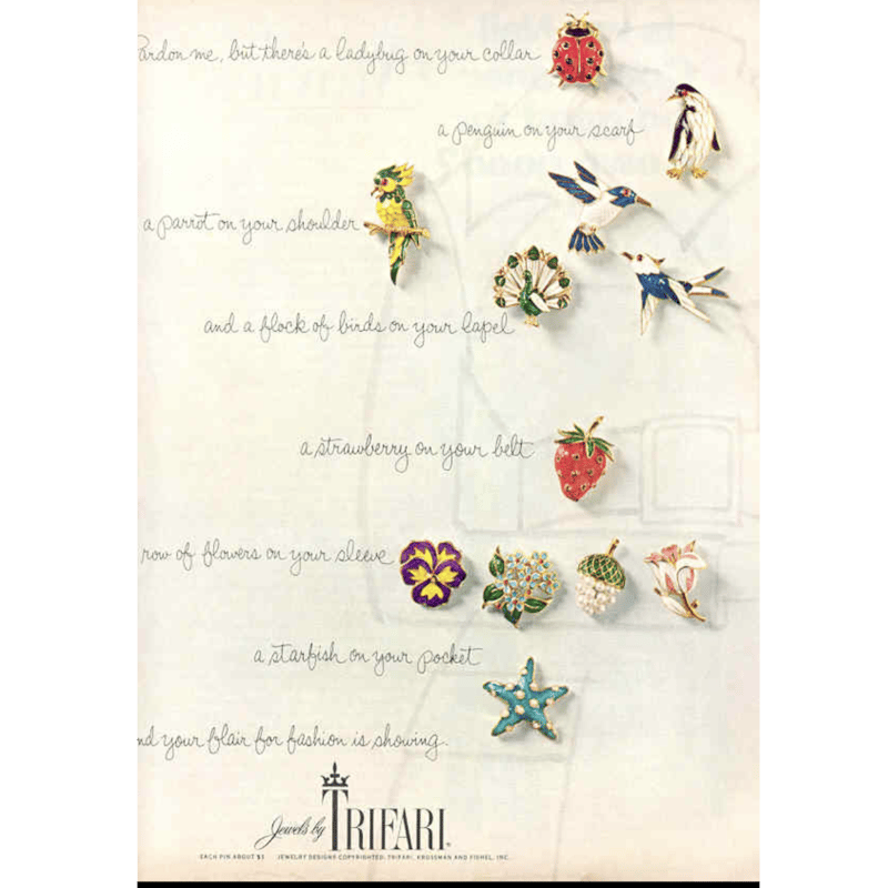 TRIFARIクラウントリファリ ターコイズブルー エナメル アヒル ミニ