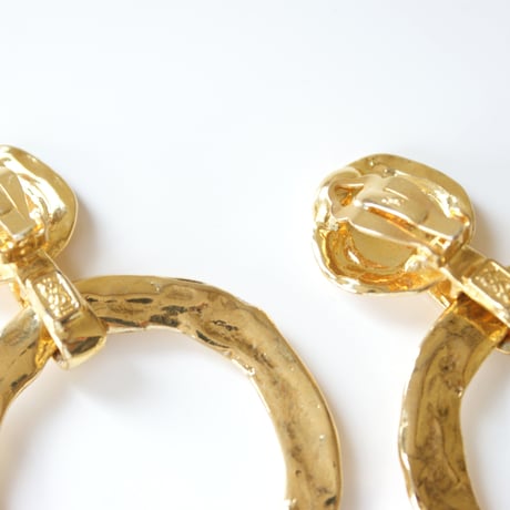 Yves Saint Laurentイヴ・サンローラン ゴールド フープ イヤリング / ヴィンテージアクセサリー