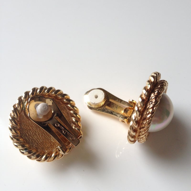 ディオール イヤリング ヴィンテージ dior フラワー アクセサリー 80's