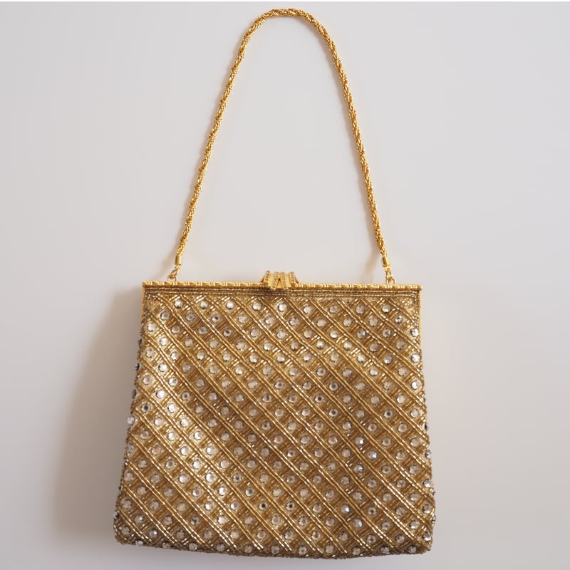 ゴールドビーズパーティーバッグ Special price【スペシャルプライス】ゴールド ビーズ ラインストーン