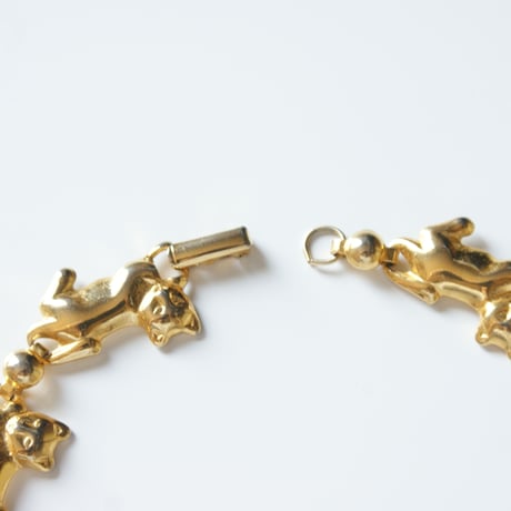 AVONエイボン　猫 キャット ゴールド チョーカーネックレス / ヴィンテージアクセサリー
