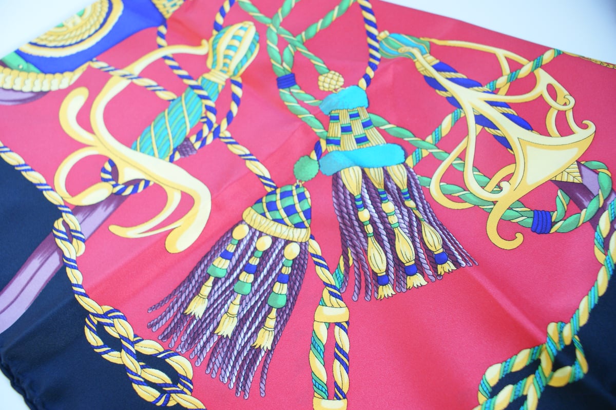 CELINE セリーヌ イタリア製 100％シルク フェザー帽子 タッセル