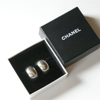 CHANELシャネル  シルバー925 フープイヤリング 箱BOX付き/ ヴィンテージ・コスチュームジュエリー