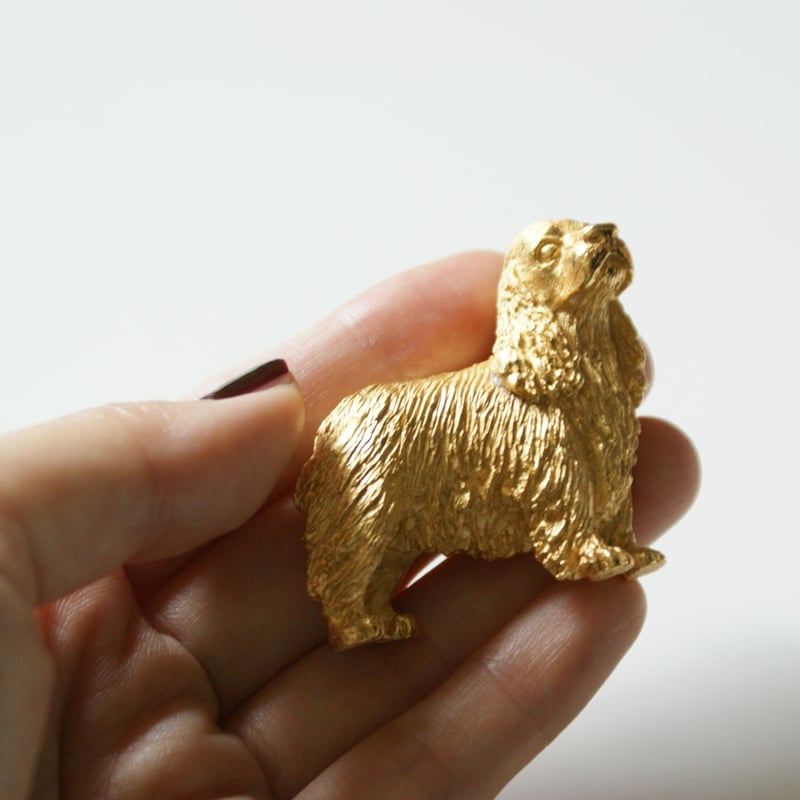 TRIFARIトリファリ アメリカン・コッカー・スパニエル ブローチ