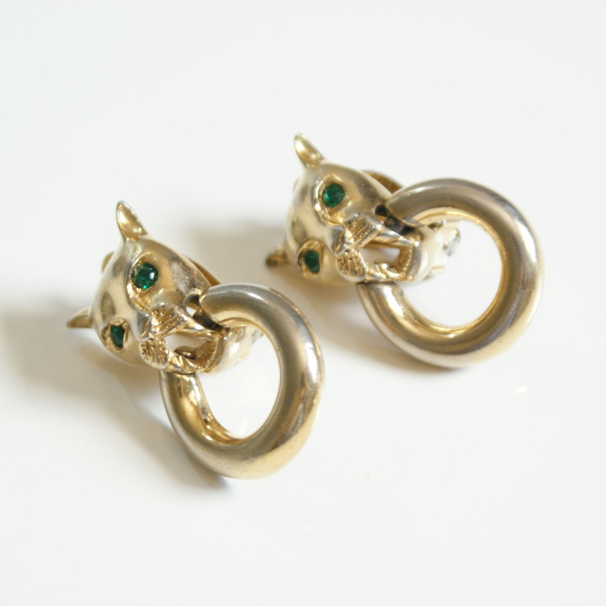 フランス買付】GIVENCHYジバンシィ パンサー豹 イヤリング