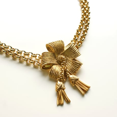 SONIA RYKIELソニアリキエル フラワータッセル ネックレス /  ヴィンテージアクセサリー