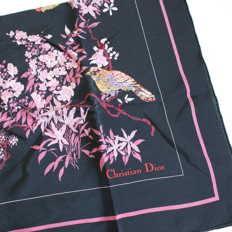 Christian Diorクリスチャン・ディオール シルク スカーフ ...