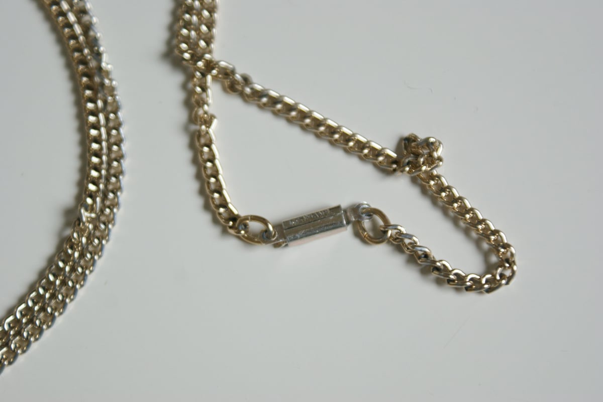 GERMANY ドイツ製 エーデルワイス ドロップ ガラス ペンダント