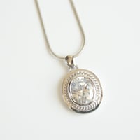Special price【スペシャルプライス】【アメリカ買付】 イタリア製 オーバルCZ シルバー925 ネックレス/ ヴィンテージジュエリー ・アクセサリー