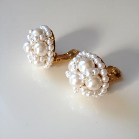 パールネックレス＆イヤリングセット / デッドストック 未使用品 / ヴィンテージアクセサリー
