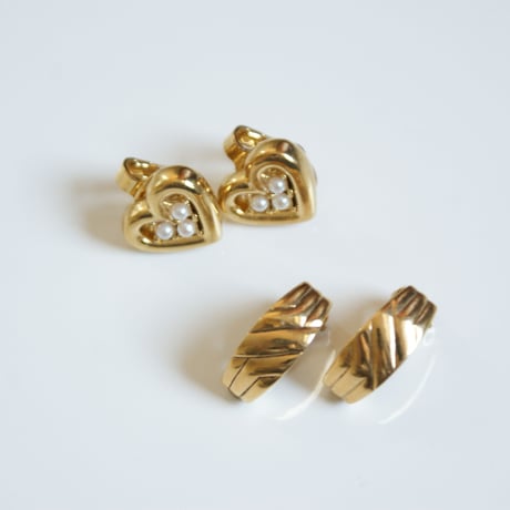 NINA RICCIニナリッチ シンプル フープ イヤリング / ヴィンテージアクセサリー