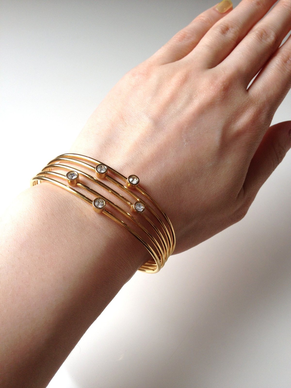 TRIFARIトリファリ☆ゴールドラインストーン☆バングル | ヴィンテージ