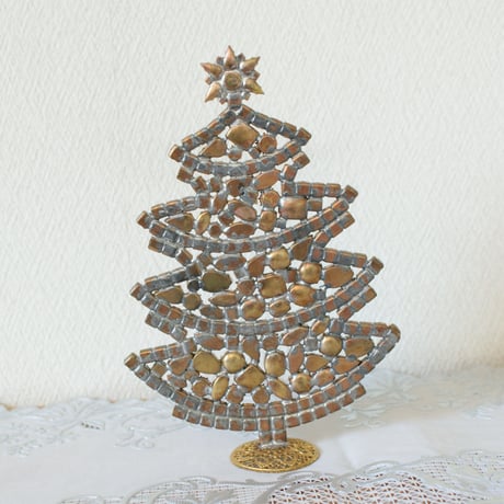 チェコガラス ラインストーン クリスマスツリー / ヴィンテージ・アンティーク雑貨
