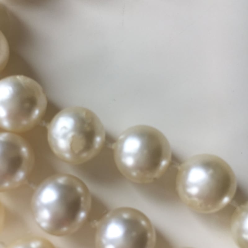 14K 淡水パール　3連ネックレス　ヴィンテージ 淡水パール 3連 ネックレス ゴールド マンテル ネックレス