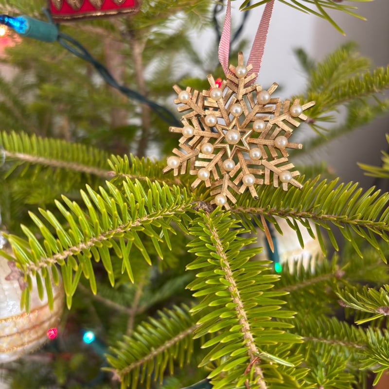 TRIFARIトリファリ 雪の結晶 スノーフレーク ブローチ / ヴィンテージ