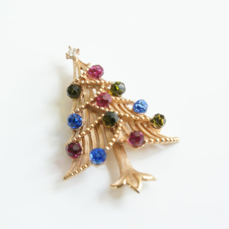 TRIFARIクラウントリファリ クリスマスツリー ブローチ/ ヴィンテージ