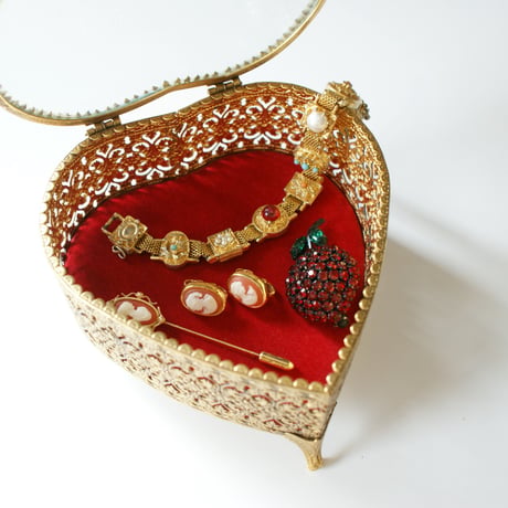 AVONエイボン オレンジ カメオ ピン ブローチ / ヴィンテージアクセサリー・コスチュームジュエリー