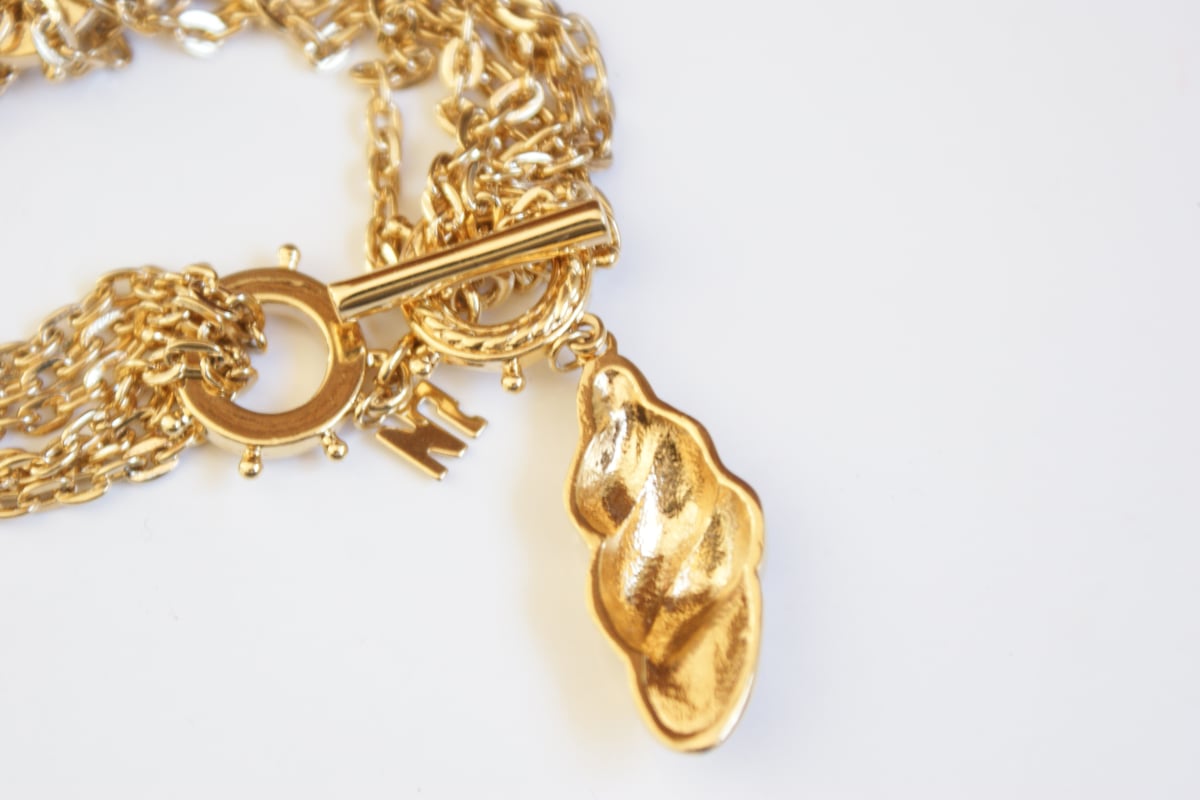 NINA RICCIニナリッチ マリン シェル チェーンブレスレット