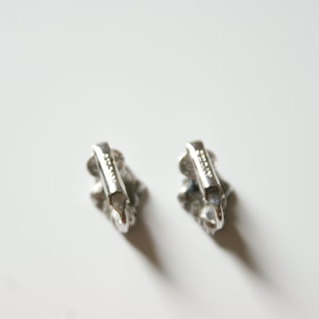 Special price【スペシャル プライス】AVONエイボン シルバー ピンク ラインストーン パール フラワー イヤリング/ ヴィンテージジュエリー・アクセサリー