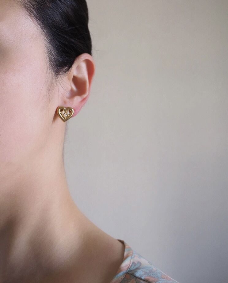 NINA RICCIニナリッチ ハートパール イヤリング / ヴィンテージ