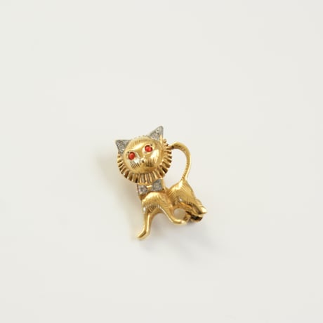 【フランス買付】 子猫 ミニブローチ /アンティークジュエリー