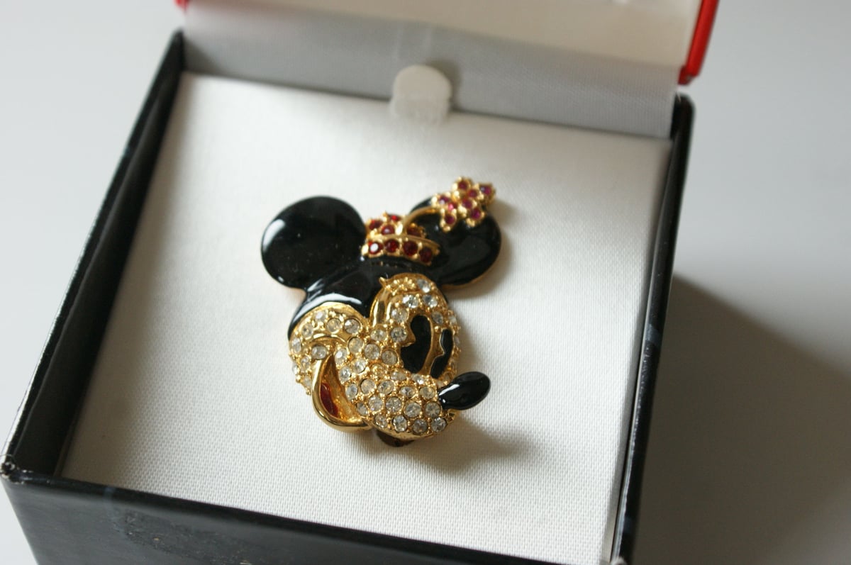 NAPIERネイピア DISNEY ディズニー ミニー エナメル ラインストーン