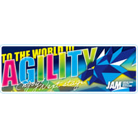 TO THE WORLD!!! ステッカー 青