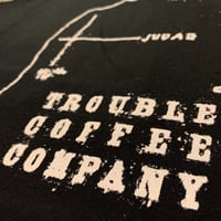 TROUBLE COFFEE CO.  6.1oz Heavy Weight Cotton  Pocket T-shirt