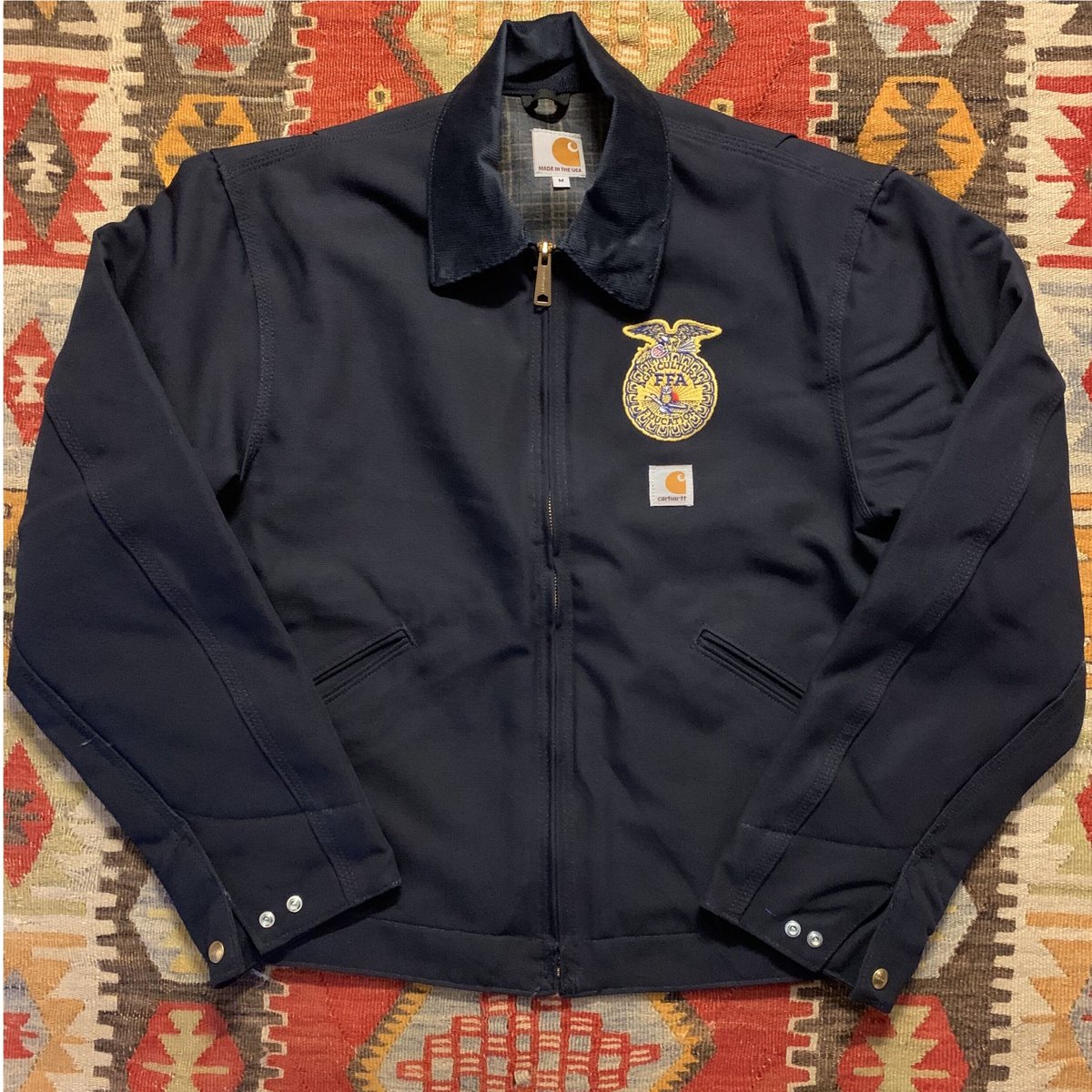 【希少 美品】Carhartt FFA デトロイトジャケット ネイビー