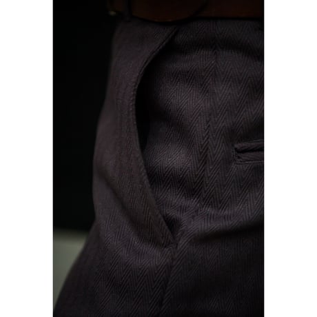 Willow Pants/P-016 Brown Herringbone.