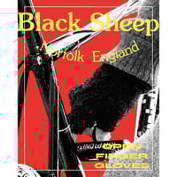 BLACK SHEEP/OPEN FINGER GLOVE.