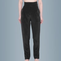 SILK LOUNGE PANTS black
