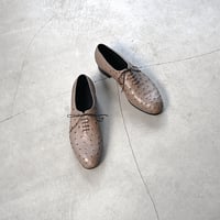 men's WHOLE CUT JAZZ SHOES -θrʌm- Ostrich Mink
