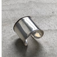 vintage silver wide bangle 1