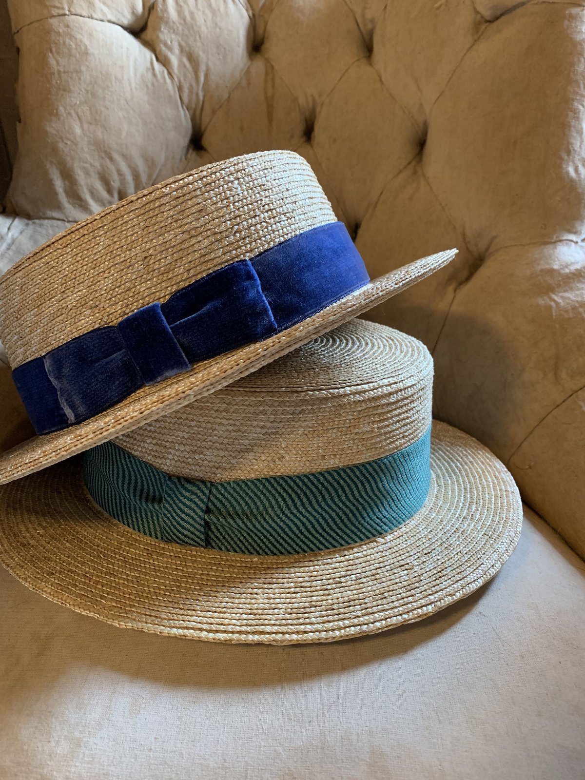ストローカンカン帽ヴィンテージリボン | Sugri Official Online Store