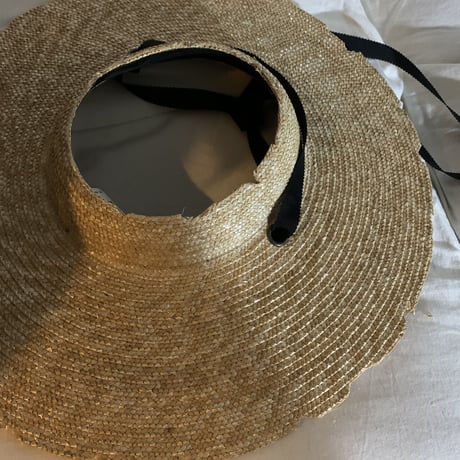 ダメージガーデンブリムハット10cm Damaged brim hat