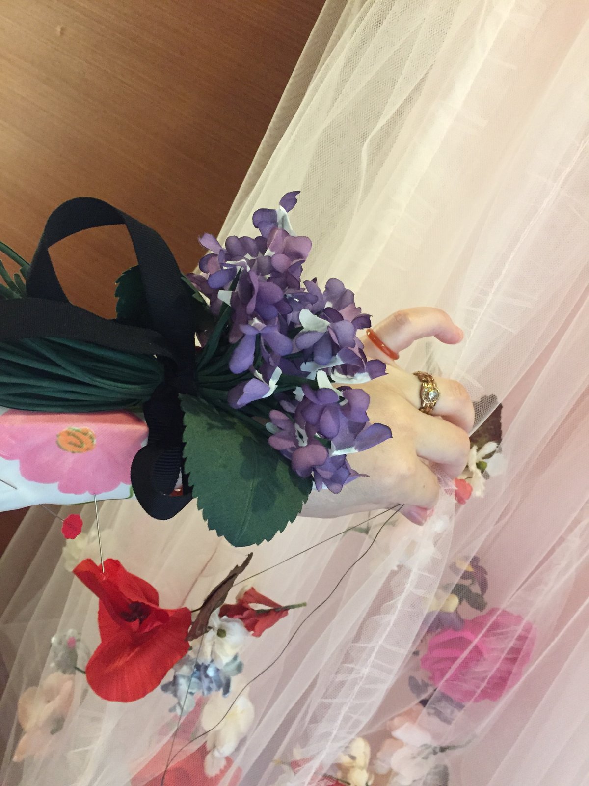 3way Violet Mini Bouquet Purple 3wayスミレミニブーケコサー