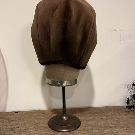 Cotton velvet hood brown別珍フードブラウン