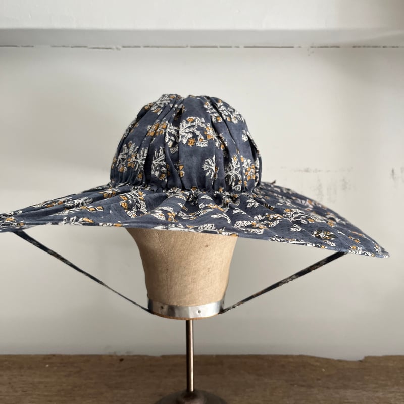 Sugriハット ワイナリーハットブロックプリントグレー | Sugri Official Online Store