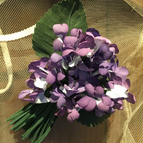 3way Violet Mini Bouquet Purple　3wayスミレミニブーケコサージュ　パープル