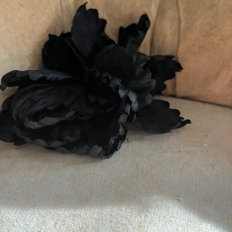 Black flower corsage
