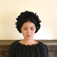 シルクフラワーキャップ【ネイビー】