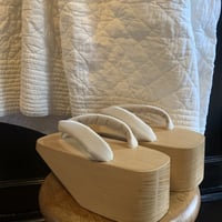 ぽっくり　白木 PokkuriGETA Natural