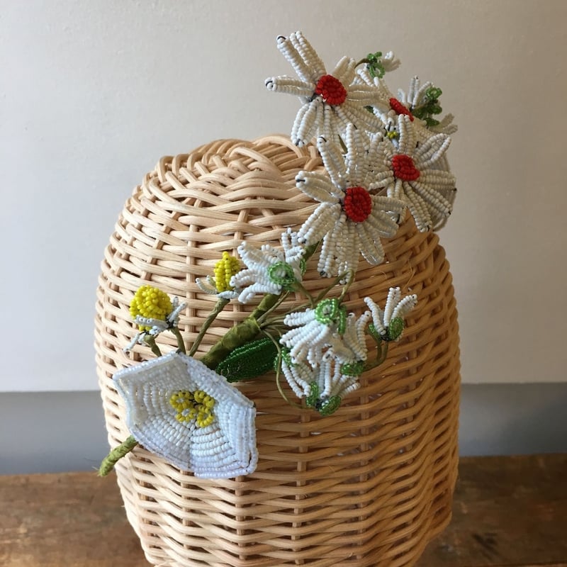 アンティーク ビーズ ヘッドドレス アート作品 フランス ブロカント