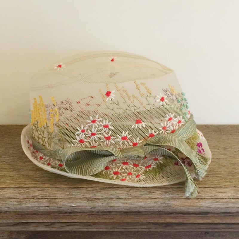 フラワー刺繍ソフトハット | Sugri Official Online Store