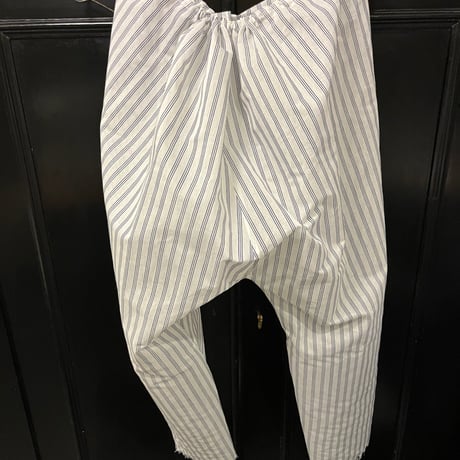 silk cotton pyjama pantsシルクコットンストライプパジャマパンツ